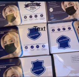 Black Face Masks 50 Ct $5