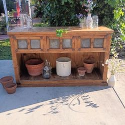 TV Console Rustic TV Stand Primitive Sideboard Cradenza Entryway Solid Wood Three Large Drawers 60" L X 22" D X 35 1/2" T