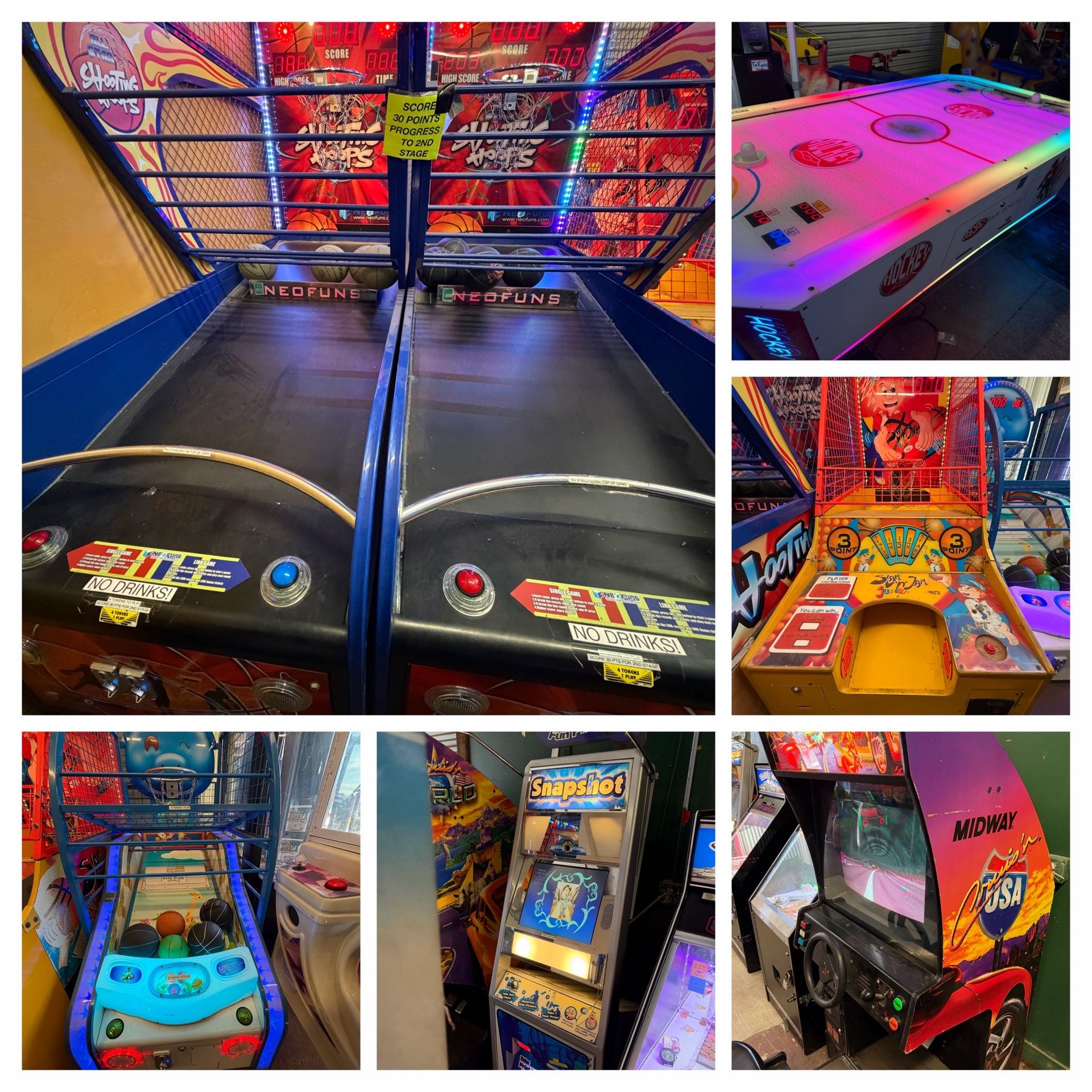 Arcade Games, Vending Machines, Game Room