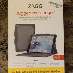 ZAGG Rugged Messenger iPad Air 3RD Generation & iPad Pro  10.5 Inch Keyboard Case
