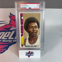 1976 Topps Moses Malone PSA 7 2nd Year #101