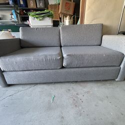 Gray Sofa With Cushions