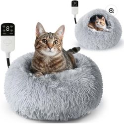 New ,Heated Cat Bed Indoor Covered