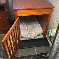 Dog Kennel End Table 