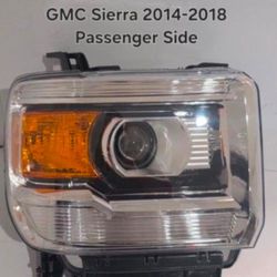 GMC Sierra 2014-2018 Headlight Passenger Side 