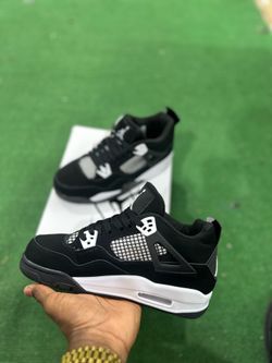 Black and white Jordan 4
