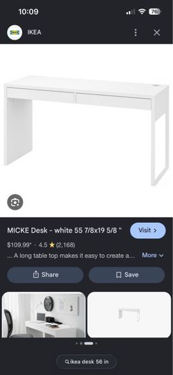 IKEA MICKE Desk-White