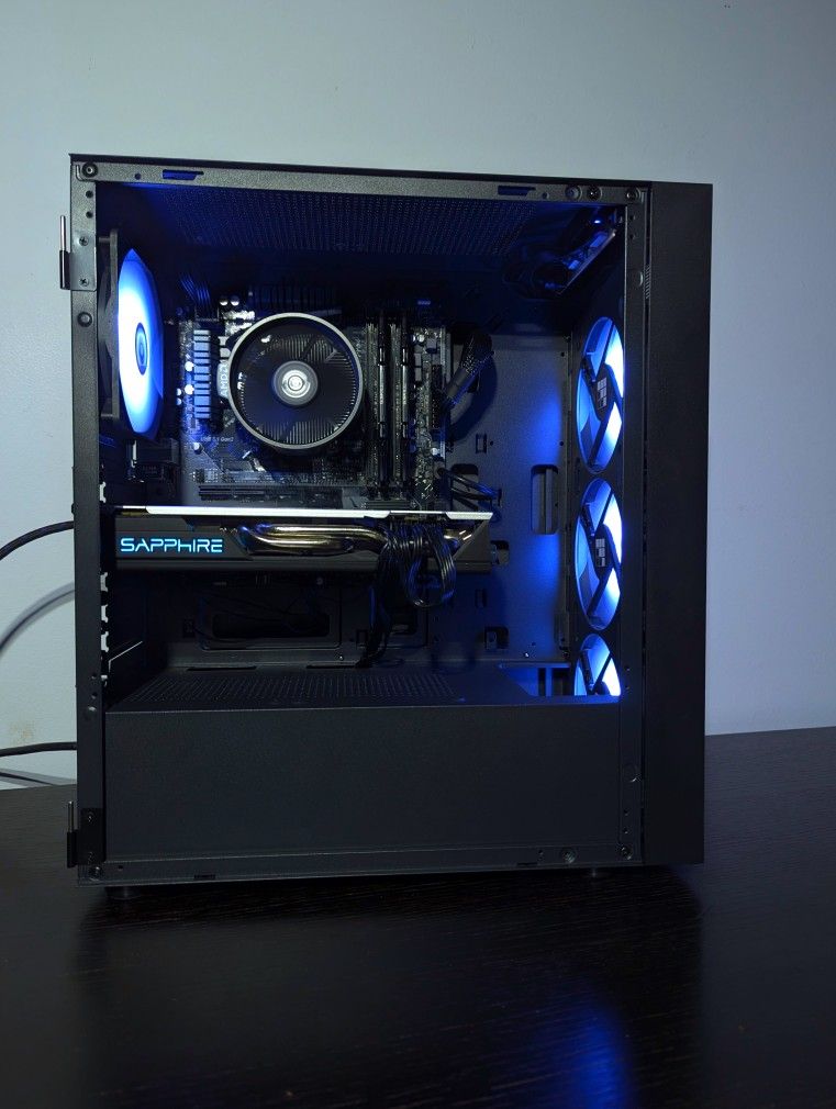 ULTIMATE BUDGET GAMING PC/RYZEN 5 CPU/RX 580 8GB/FAST 512GB M.2 DRIVE/WiFi+BT
