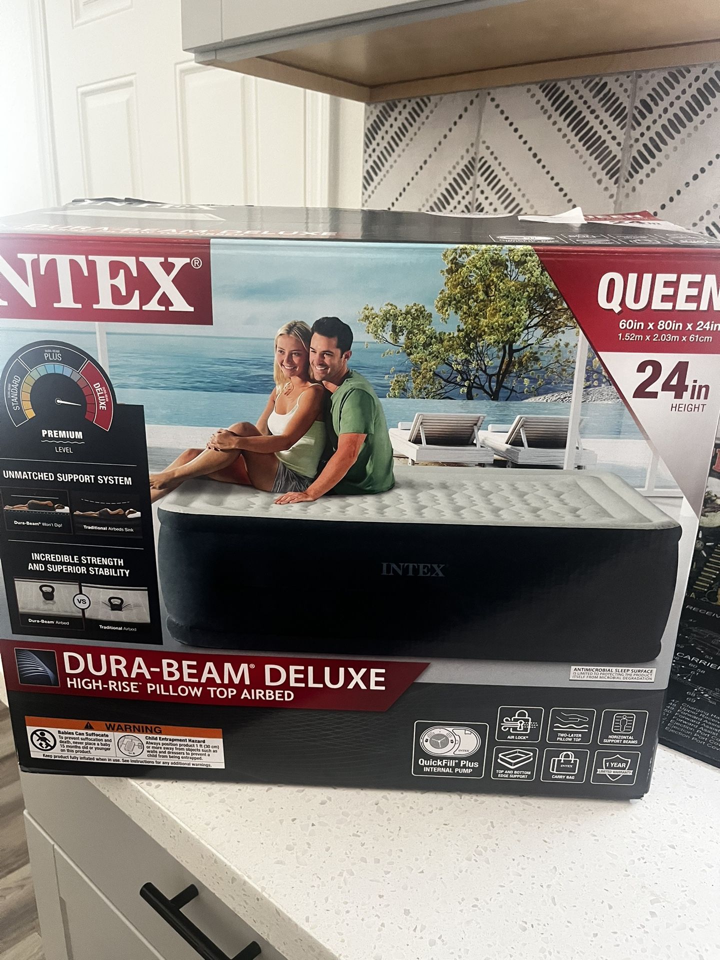 Queen Size Air Mattress (24”)