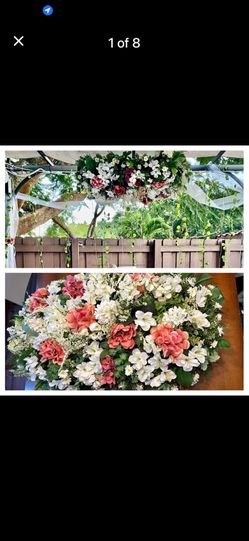 Wedding Decoration And Arch Coral/peach/ Pink