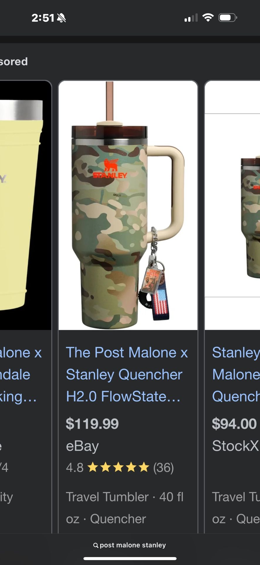 Post Malone Stanley Cup