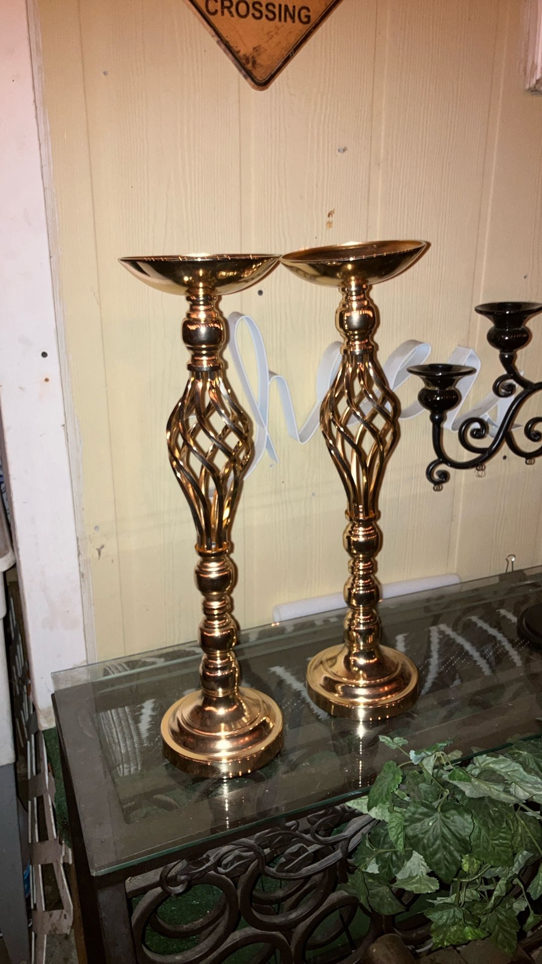Beautiful Tall Candle / Flower Holders