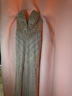 Gold prom dress