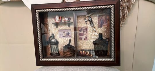 Antique Wood Shadow Box