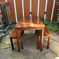 Dining Table With Benches