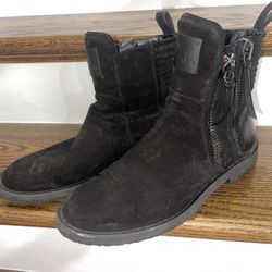 GIUSEPPE ZANOTTI X Zayn Men's Suede Double-zip Ankle Boot, Nero/black