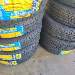 St225 75 15 Trailer Tires 4pcs New$300