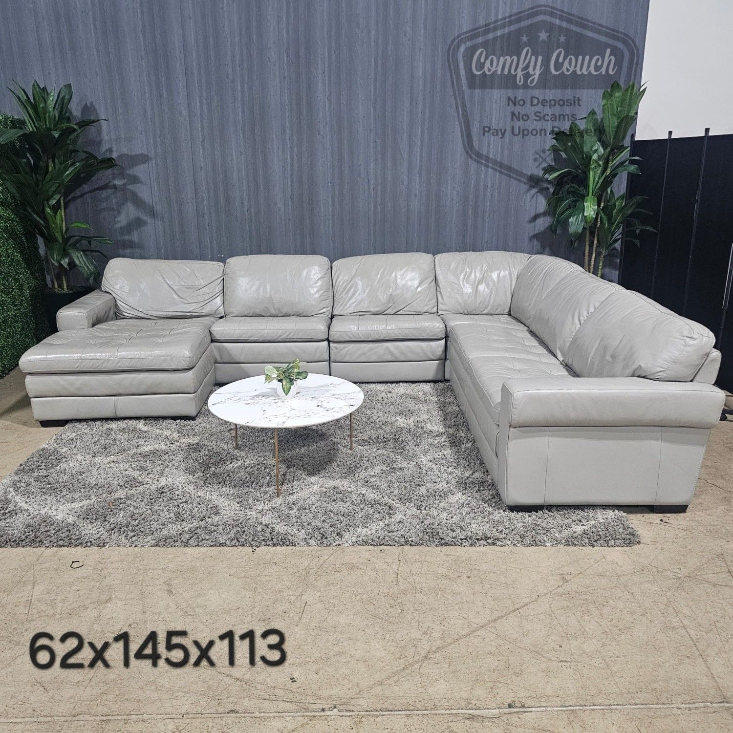 💎 Light Gray Haverty’s Sectional Sofa (Delivery Available!! )
