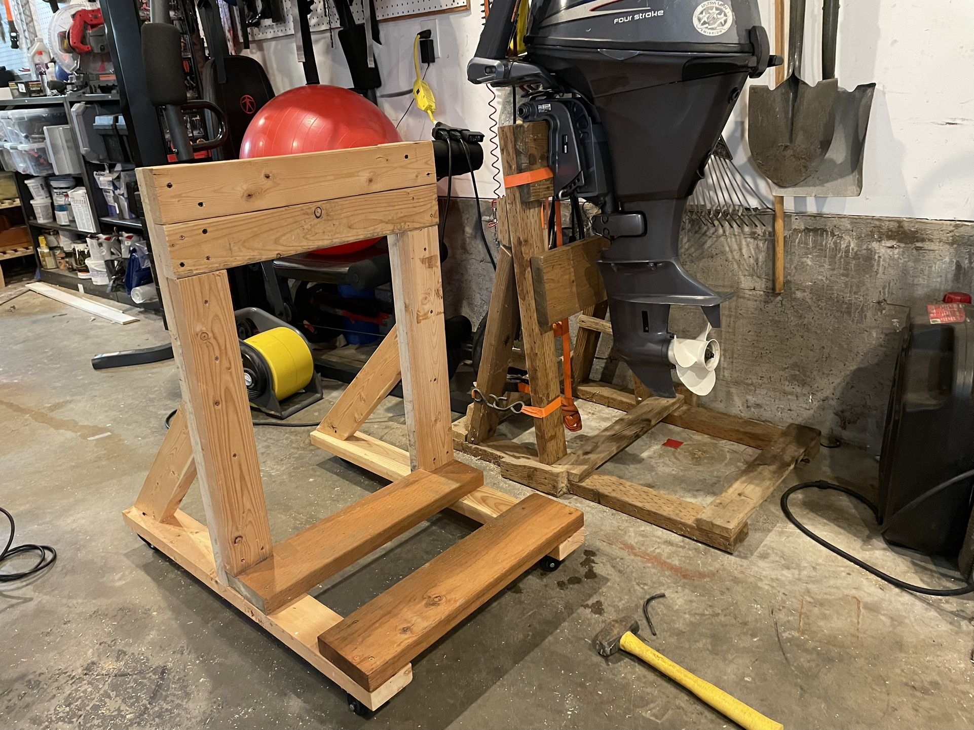 Outboard Motor Stand On Wheels