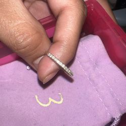 Real Diamond Gold Band 