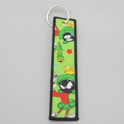 Marvin The Martian Jet Tag Keychain Strap