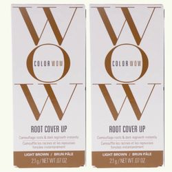 5 Pieces Of Color Wow Root Cover Up – Instantly cover greys + touch up highlights, create thicker looking hairlines, water resistant, sweat resistant