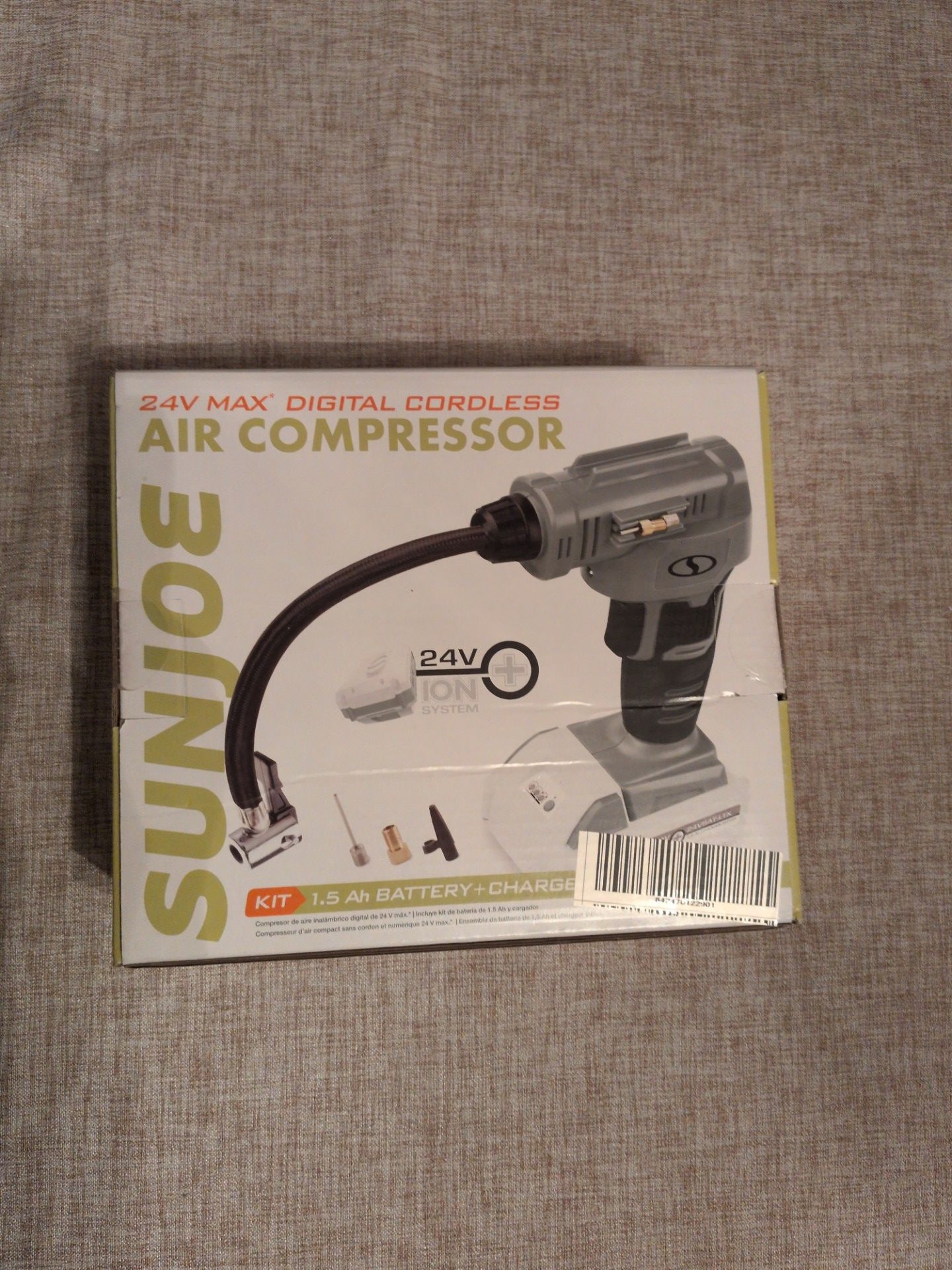 Sun Joe air compressor new in box