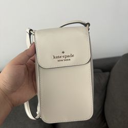 Kate Spade White Phone Crossbody Bag