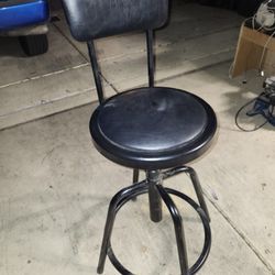 Shop Stool With Back 