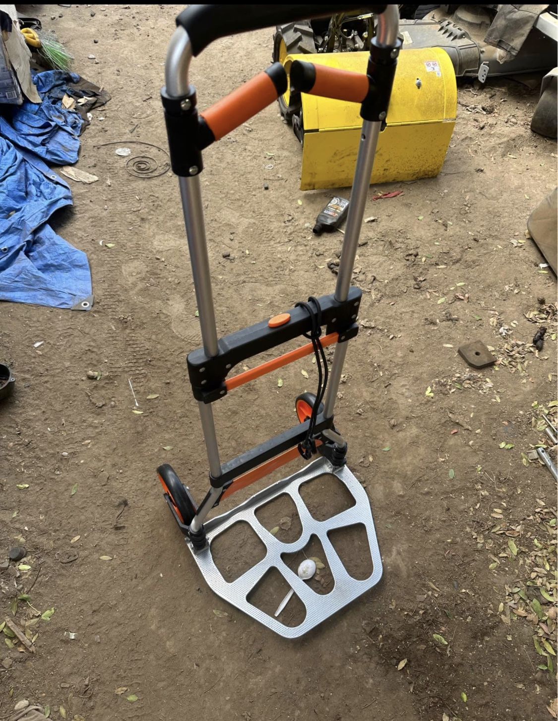 Folding Hand Truck, 309 lbs. Load Capacity, Aluminum Portable Cart, Convertible Hand Truck and Dolly