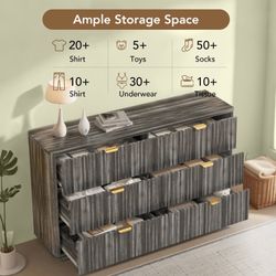 Buffet Sideboard Cabinet with 6Drawers