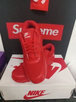 NIKE Air MAX 90 TRIPLE RED SZ 10