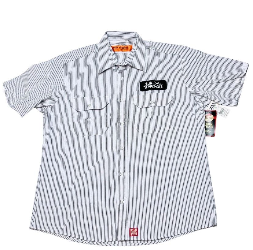 Vans x Red Kap x Suicidal Tendencies Tee Shirt XL Button Workwear T-Shirt New