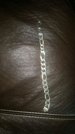 Men's silver chain bracelet