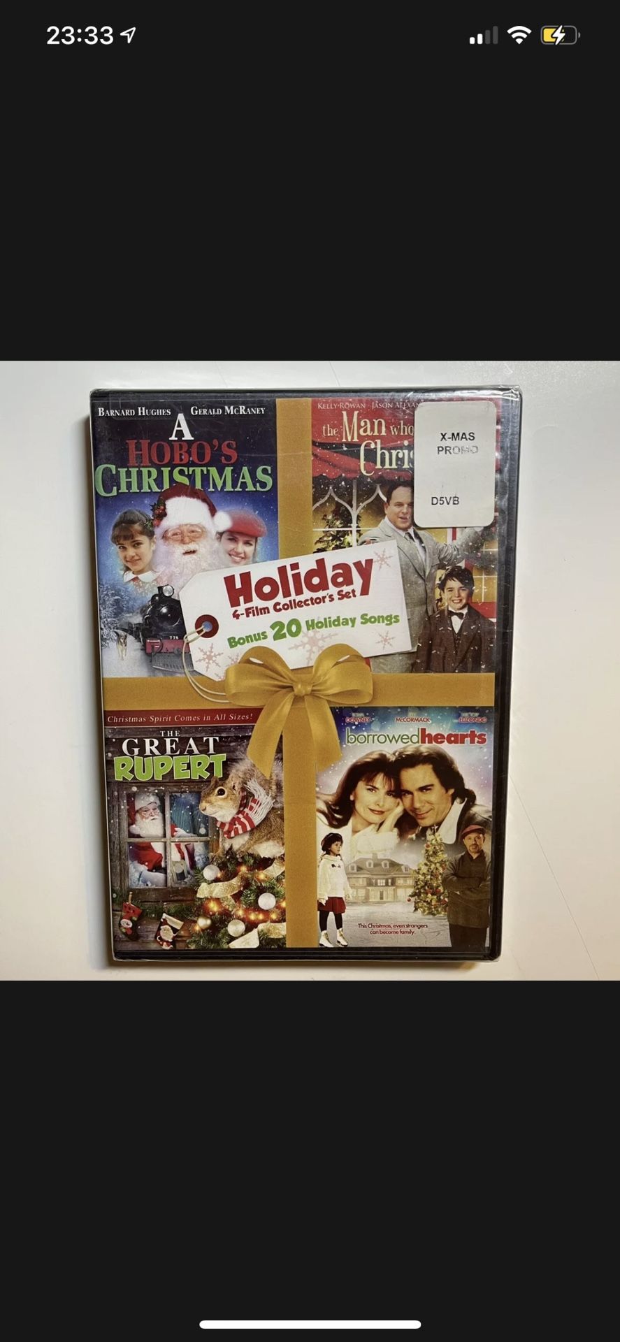 Holiday DVD 4-Flim Collector's Set Plus Bonus 20 Holiday Songs BRAND NEW DVD