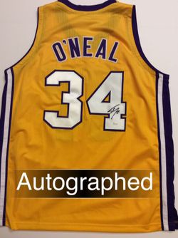 Shaquille O'Neal AUTOGRAPHED Lakers Jersey