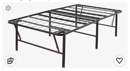 Foldable Metal Platform Bed—twin