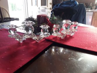 Swarovski Crystal Candelabra Pair