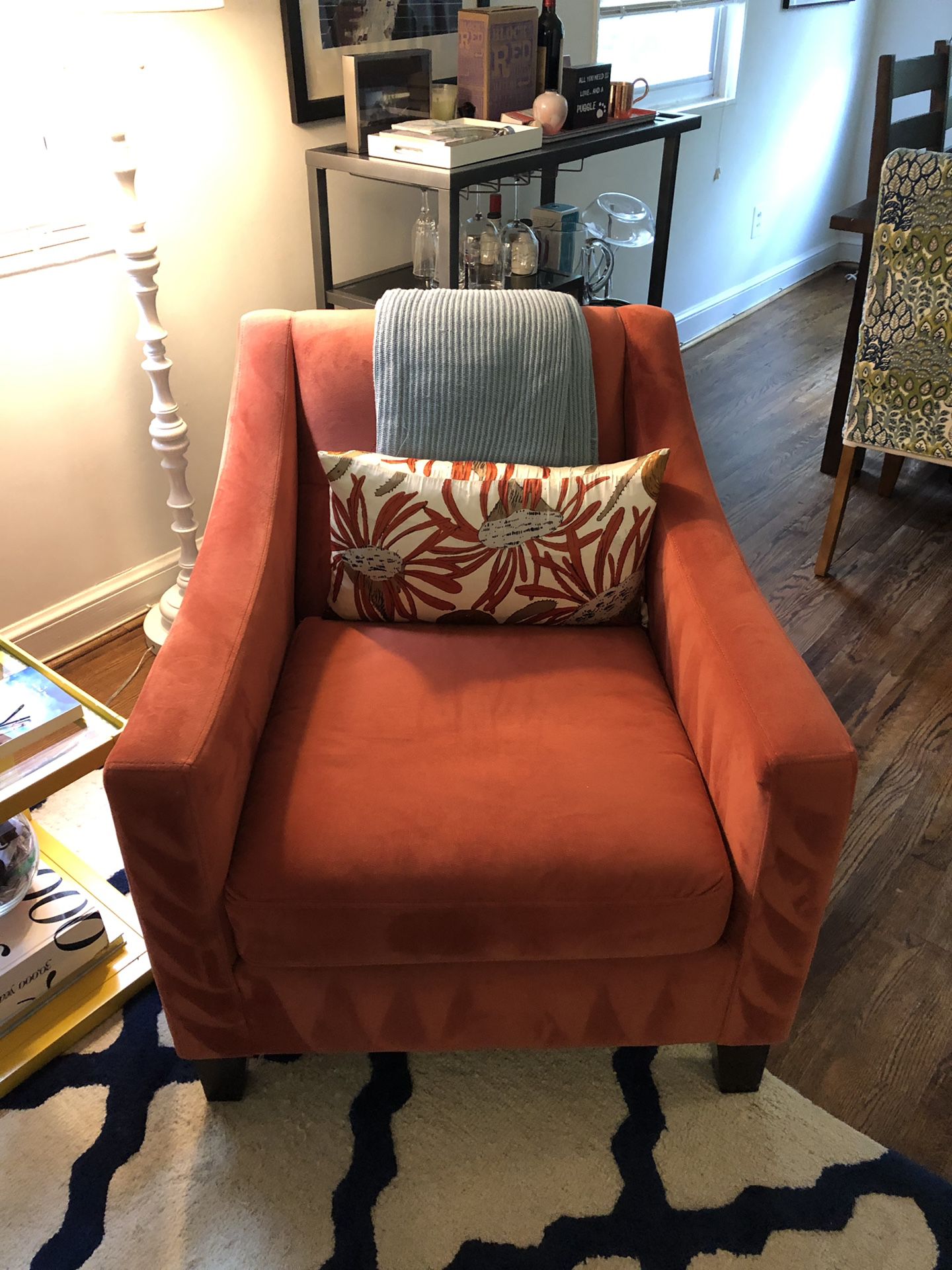 Orange Accent Armchair