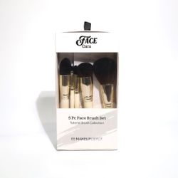 FACE BRUSH 5 PC SET WITH POUCH By MAKEUP DEPOT 