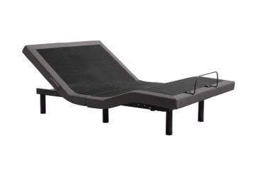 Tempur-Pedic Adjustable Bed Base with Leather Headboard
