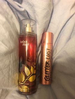 Bath and Body Works fragrance + Victoria’s Secret Glitter Lust spray
