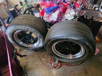 New rear Forge Star Wheels with Micky Thompson drag radiales