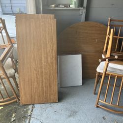 Dining Table With Extensions N Four Chairs