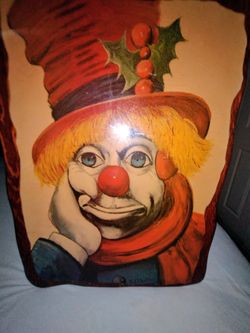 Vintage Red Skelton signed Holly Clown Lithograph - Best Offer