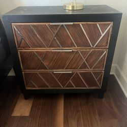 Two  Three Drawer Nightstands 
