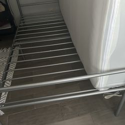 Twin metal bed
