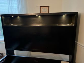 Queen Bookcase storage bed