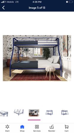 Twin over full bunk bed