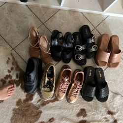 Size 8 Bag Of Misc Shoes 